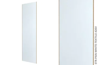 Systémový obkladový panel STRAMA PANELS - TEXTILOVÁ BÍLÁ 426 V, dřevotřísková deska, dekorativní fólie, 12 x 600 x 2800 mm