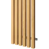 Lamely na fasádu, 5  lamel, MEDOVÝ DUB, 40 x 300 x 3000 mm, HLINÍK - Barva: Bílá