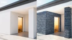 Betónový obklad, Z BETÓNU, CALIFORNIA 2 - grey, sivá, 150 x 550 mm, hrúbka 12-33 mm, 0.5 m2