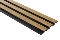 VZOREK - Voděodolný lamelový panel (tři lamely) - DUB PŘÍRODNÍ, 135 x 121 x 12 mm