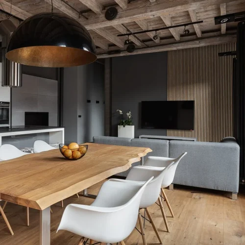 LINEA 1 drevená lamela na doske - dub| čierna, 2750 x 64 x 40 mm