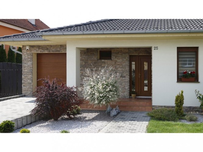 Betonový obklad, ROH, Z BETONU, GRENADA 1 - russet, hnědá, 325 x 150 mm, tloušťka 22-38 mm, 0.28 m2