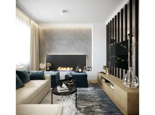Realizace stropní lišty – Elegantní doplněk obývacího pokoje
