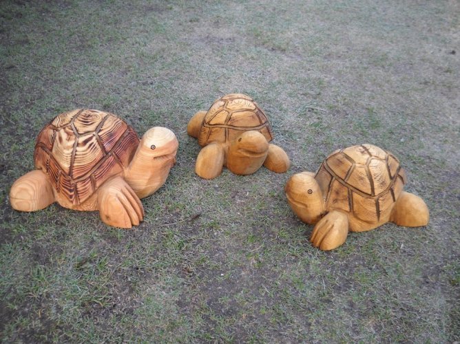 Želvy dřevořezba malá / střední / velká