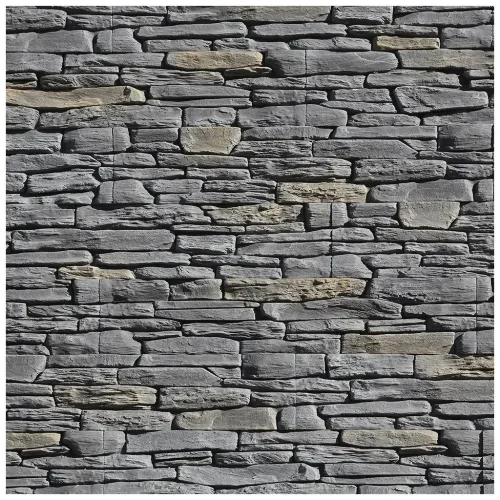 Kamenný obklad, Z BETONU, PORTO 2, tmavě šedá, 110 x 540 mm, tloušťka 19 - 30 mm, 0.36 m2
