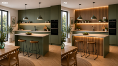 Akustický panel - DUB PRÍRODNÝ, MDF + FÓLIA FINISH 3D, ČIERNY akustický podklad FILC, 300 x 2750 mm