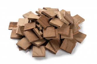 BUJAN - THERMO DUB, broušený povrch, jednotlivé kusy nebo obkladový panel 360 x 360 x 10 a 15 mm (0,1296 m²) - 3D dřevěná mozaika