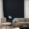 LINEA COMFORT 5 dřevěné lamely na desce - woodblue | černá, 2650 x 246 x 30 mm