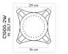 Hlavica - 207 x 290 x 290 mm