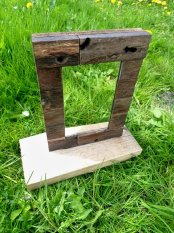 JÁVA B - Zrkadlo s dreveným obložením, 290 x 210 mm