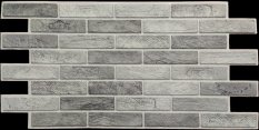 PVC dekorační panely - Old Black Brick, 960 x 485 x 0,35 mm
