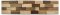 SPLITT WOOD,  DUB MIX BAREV, 4 řady, štípaný obklad (790 x 180 mm)