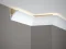 Stropná LED osvetľovacia lišta, NEPRIAME OSVETLENIE, tvrdý plast PolyForce (HD Polymer), základný biely náter (pretierateľný), 67 x 67 x 2000 mm