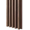 Dřevěné lamely ŠIROKÉ na DÝHOVANÉ desce (MDF), OŘECH DÝHA, 46 x 300 x 2750 mm (0,825 m2)