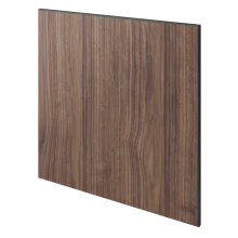 Lamelový panel MOJAVE - DÝHA Z AMERICKÉHO OŘECHU, 600 x 600 x 11 mm, ČERNÝ MDF PANEL