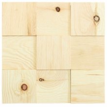 BOROVICE 100, samolepící panel 300 x 300 mm (0,09 m²) - dřevěná mozaika 3D