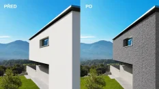 Cihlový obklad, Z BETONU, COUNTRY 740, šedá, 205 x 62 mm, tloušťka 14-17 mm, 1 m2