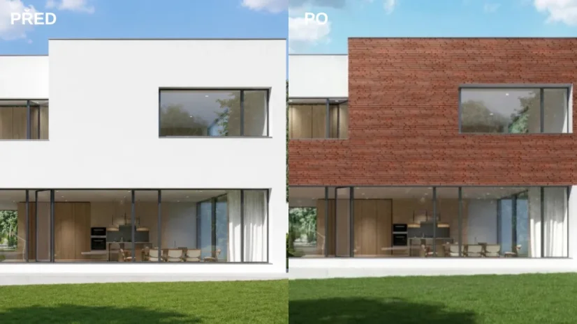Betonový obklad, Z BETONU, BRONX 1, červená, 505 x 86 mm, tloušťka 10-30 mm, 0.47 m2