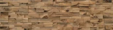 RUSTIK SPLITT WOOD, kombinace šířek, 5 řad, DUB štípaný obklad - balení obsahuje 1 kus panelu (790 x 180 mm)