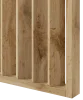 Dělící lamelová stěna s podstavcem - volně stojící, 990 x 2005 mm, (MDF), DUB WOTAN - Typ lamel: Kolmo k základně