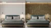 Lamelový panel SEVILLA - DUBOVÁ DÝHA, 600 x 300 x 11 mm, ČERNÝ MDF PANEL