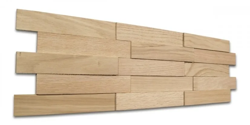 H MINI WOOD, DUB PRÍRODNÝ, 5 radov, brúsené lamely - balenie obsahuje 2 kusy panelov (650 x 190 mm)