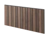 Lamelový panel HAARLEM - DÝHA Z AMERICKÉHO OŘECHU, 600 x 300 x 11 mm, ČERNÝ MDF PANEL