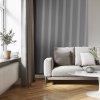 Akustický panel ACOUSTIC LINE - glacier grey | černá, 2650 x 245 x 22 mm, lamely MDF + FINISH FOLIE, akustický podklad FILC