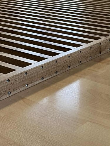 Dělící lamelová stěna - DUB WOTAN, (kompletní sada), MDF + FINISH FOLIE, 29 předpřipravených šířek od 510 do 2750 mm, libovolná výška (maximálně 2750 mm), 70 mm tloušťka příčky - Typ lamel: V úhlu 45° k základně