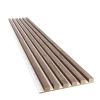 Drevené lamely ÚZKE na BIELEJ doske (MDF), ORECH DYHA, 24 x 300 x 2750 mm (0,825 m2) - Povrchová úprava dyhy: Olejovaná