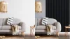 LINEA COMFORT 5 dřevěné lamely na desce - woodblue | černá, 2650 x 246 x 30 mm