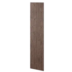 Veľkoformátový lamelový panel SENDAI - DYHA Z AMERICKÉHO ORECHA, 600 x 2750 mm, ČIERNY MDF PANEL