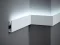 LED osvetľovacia lišta - na stenu, strop aj sokel - NEPRIAME OSVETLENIE, tvrdý plast PolyForce (HD Polymer), základný biely náter (pretierateľný), 80 x 25 x 2000 mm
