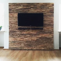 Dřevěná lodní mozaika - obkladový panel 600 x 300 x 6 - 12 mm (0,18 m²)