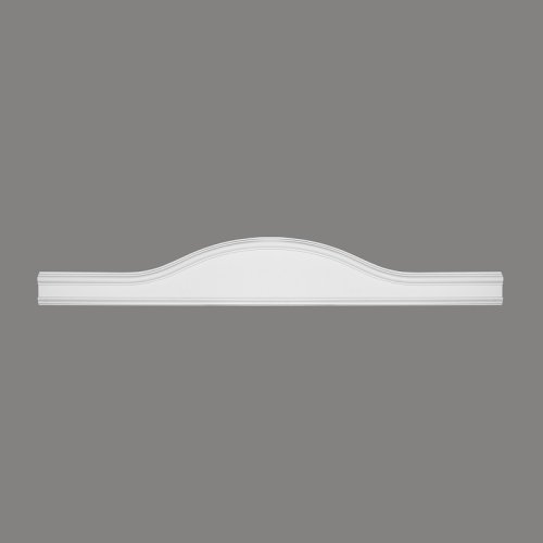 Horní díl k orámování - tvrdý plast ProFoam® (Polyuretan), základní bílý nátěr (přetíratelný), 195 x 1250 x 30 mm