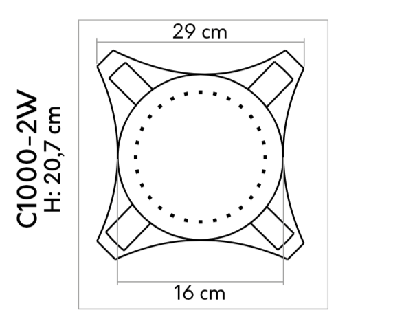 Hlavica - 207 x 290 x 290 mm