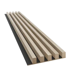 Dřevěné lamely ŠIROKÉ na ČERNÉ desce (MDF), DUB SONOMA, 46 x 300 x 2750 mm (0,825 m2) Dřevěné lamely ŠIROKÉ na ČERNÉ desce (MDF), DUB SONOMA, 46 x 300 x 2750 mm (0,825 m2)