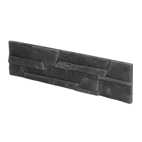 Kamenný obklad, Z BETONU, SAKURA 2, tmavě šedá, 145 x 550 mm, tloušťka 14 - 26 mm, 0.48 m2