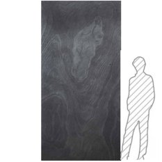 Kamenná dýha - Black Slate, 1220 x 3050 x 3 mm