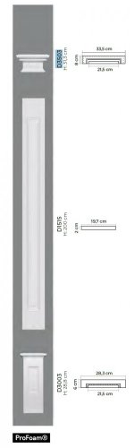 Pilaster - 168 x 317 x 80 mm