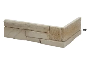Sadrový obklad, ROH, ZO SADRY, ISTRIA 1, hnedá, hrúbka 12-24 mm, 0.46 m2
