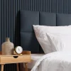 Akustický panel ACOUSTIC LINE - navy blue | černá, 2650 x 245 x 22 mm, lamely MDF + FINISH FOLIE, akustický podklad FILC