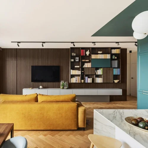 Akustický panel ACOUSTIC LINE - ezotica | černá, 2650 x 245 x 22 mm, lamely MDF + FINISH FOLIE, akustický podklad FILC