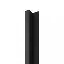 LINEA SLIM 1 dřevěná lamela na desce - černá | černá, 2650 x 54 x 30 mm
