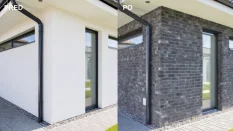 Cihlový obklad, Z BETONU, COUNTRY 672, šedá, 205 x 62 mm, tloušťka 14-17 mm, 1 m2