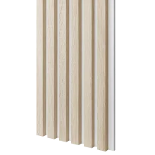 Drevené lamely ÚZKE na BIELEJ doske (MDF), DUB SONOMA, FINISH FÓLIA, 24 x 300 x 2750 mm (0,825 m2)