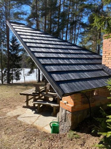 Realizace plastového šindele DDS II – Přístřešek pro grilování