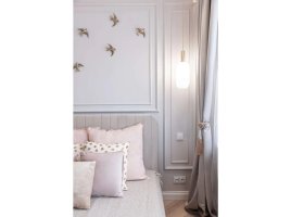 Realizace nástěnné lišty – Elegance v ložnici