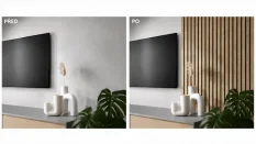Akustický panel - DUB EURÓPSKY, MDF + CPL PREMIUM, ČIERNY akustický podklad FILC, 300 x 2750 mm