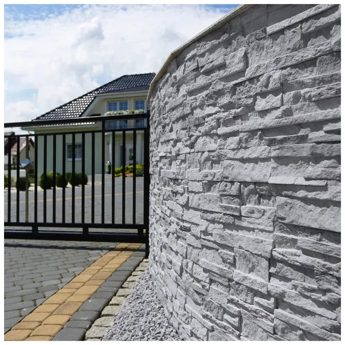 Betónový obklad, Z BETÓNU, NEPAL 4, sivá, hrúbka 12-24 mm, 0.46 m2